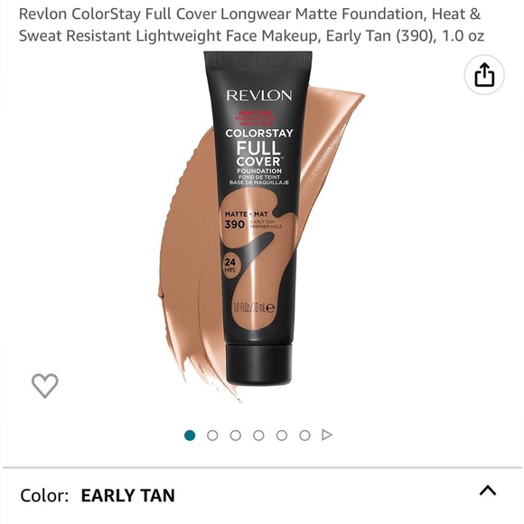 NWT Set of 2 - 390 Tan Revlon ColorStay Full Cover Longwear Matte Foundation - Picture 3 of 8